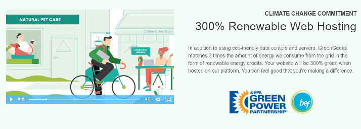 GreenGeeks 300% Renewable Web Hosting