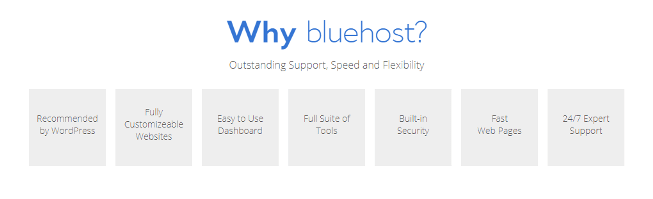 Why Bluehost